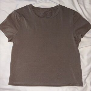 light brown abercrombie tee